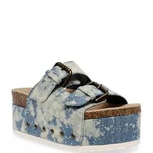 NEW STEVE MADDEN women's kali sandals in denim